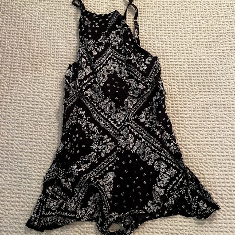 Black and white romper
